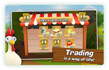 Trading marketplace in Hay Day